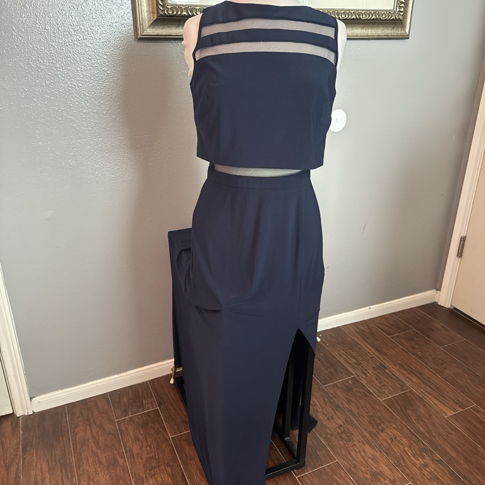Night Way Collections Navy Evening Dress
